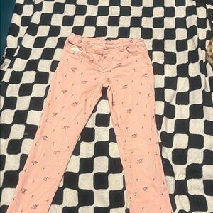 GAP Kids Pink Floral Skinny Jeans